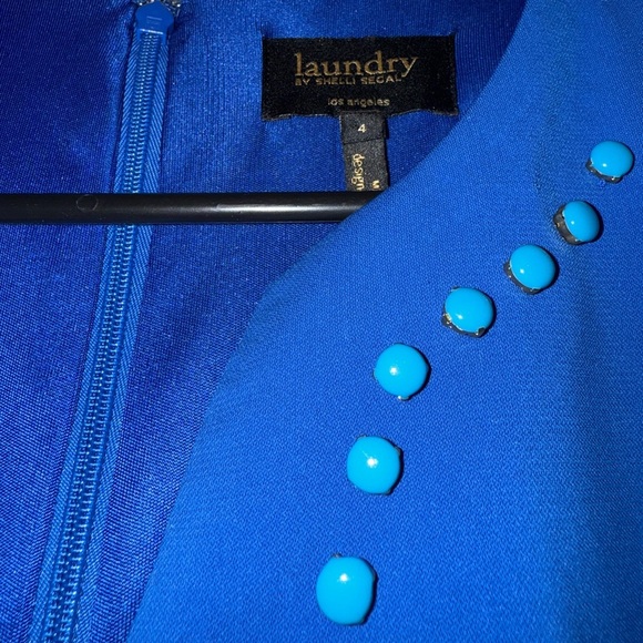 Laundry | Royal Blue Mermaid Cocktail Dress size 4 - Picture 4 of 5